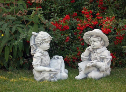 Mädchen Sitzende Figur Statue Dekorative Figuren Skulptur Statuen Garten